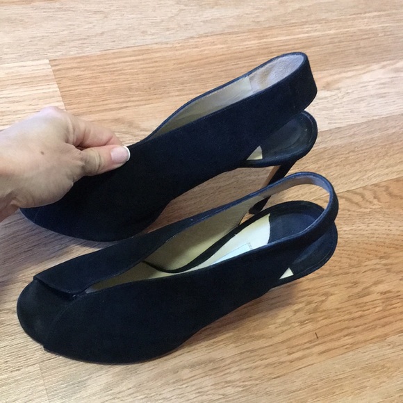 Jimmy Choo Suede Slingback Pumps - Picture 9 of 10